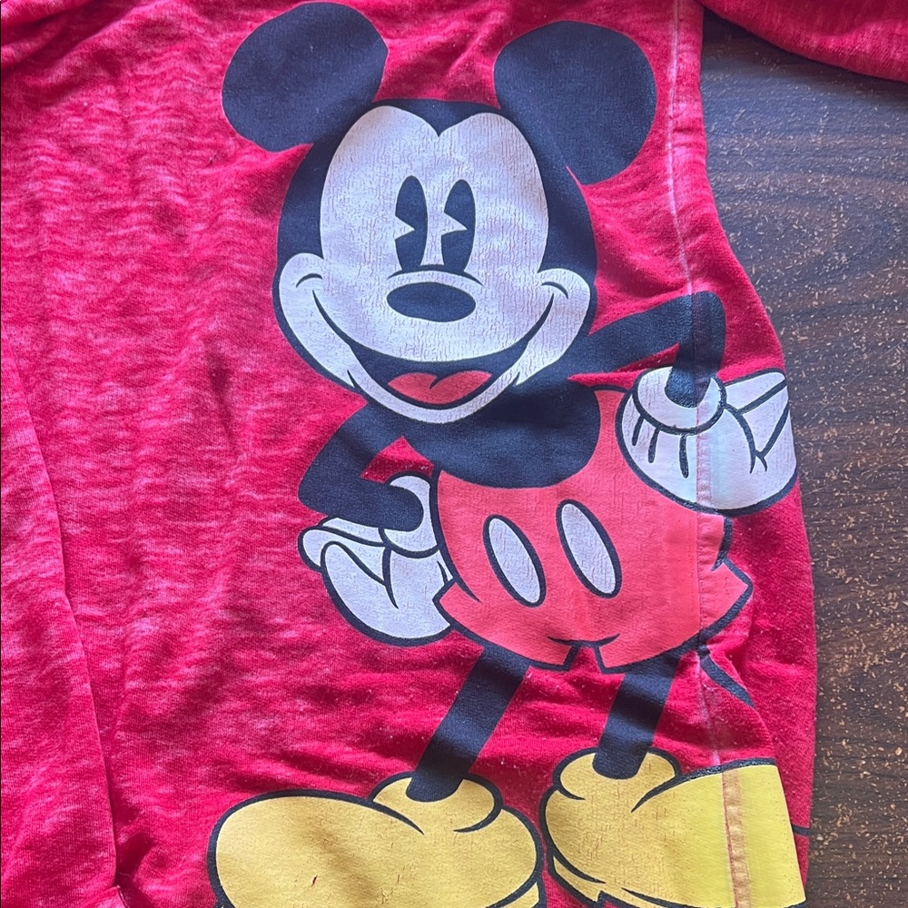 Disney Red Mickey Mouse Pullover - image 2